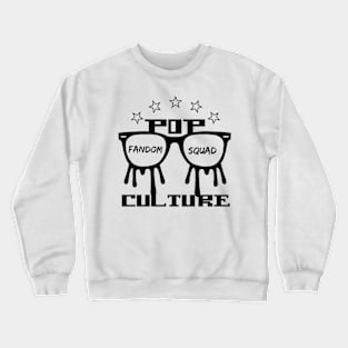 Podcast paint drip glasses Crewneck Sweatshirt